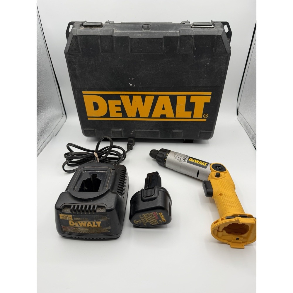 DeWalt 7.2V DW920 Cordless Adjust Angle Screwdriver W/ Battery Charger & Case